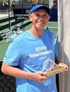 Daniel H. Gong play tennis (c) UC Regents. All rights reserved.