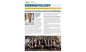 Dermatology department newsletter (c) UC Regents. All rights reserved.