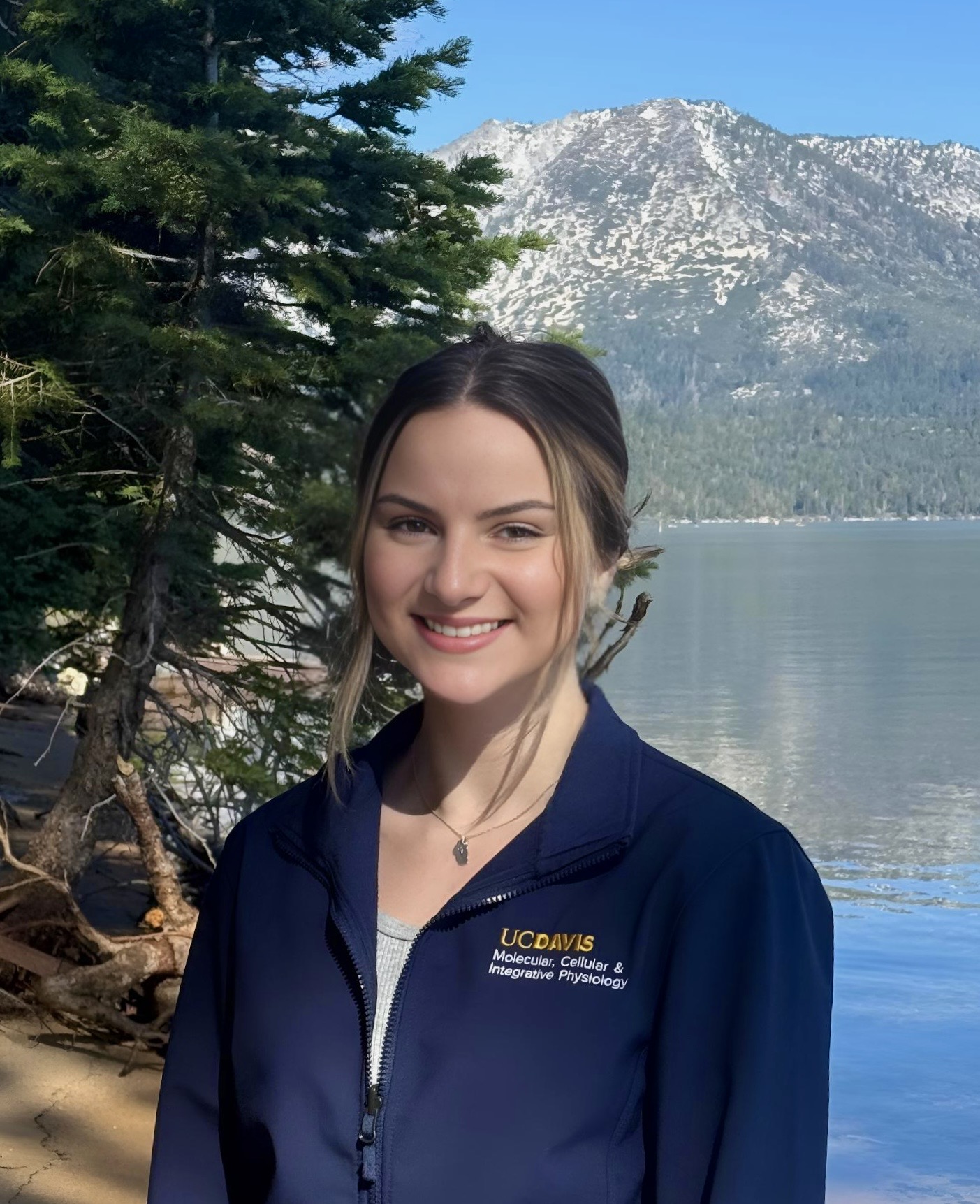hannah voorhees second year t32 trainee in front of water