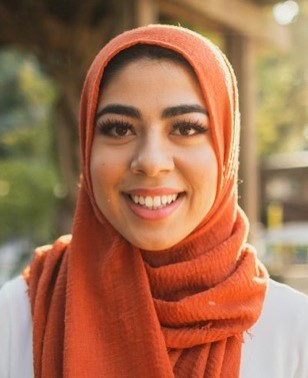 A portrait of Treasurer of the Muslim Faculty and Staff Association, Esraa Tresh