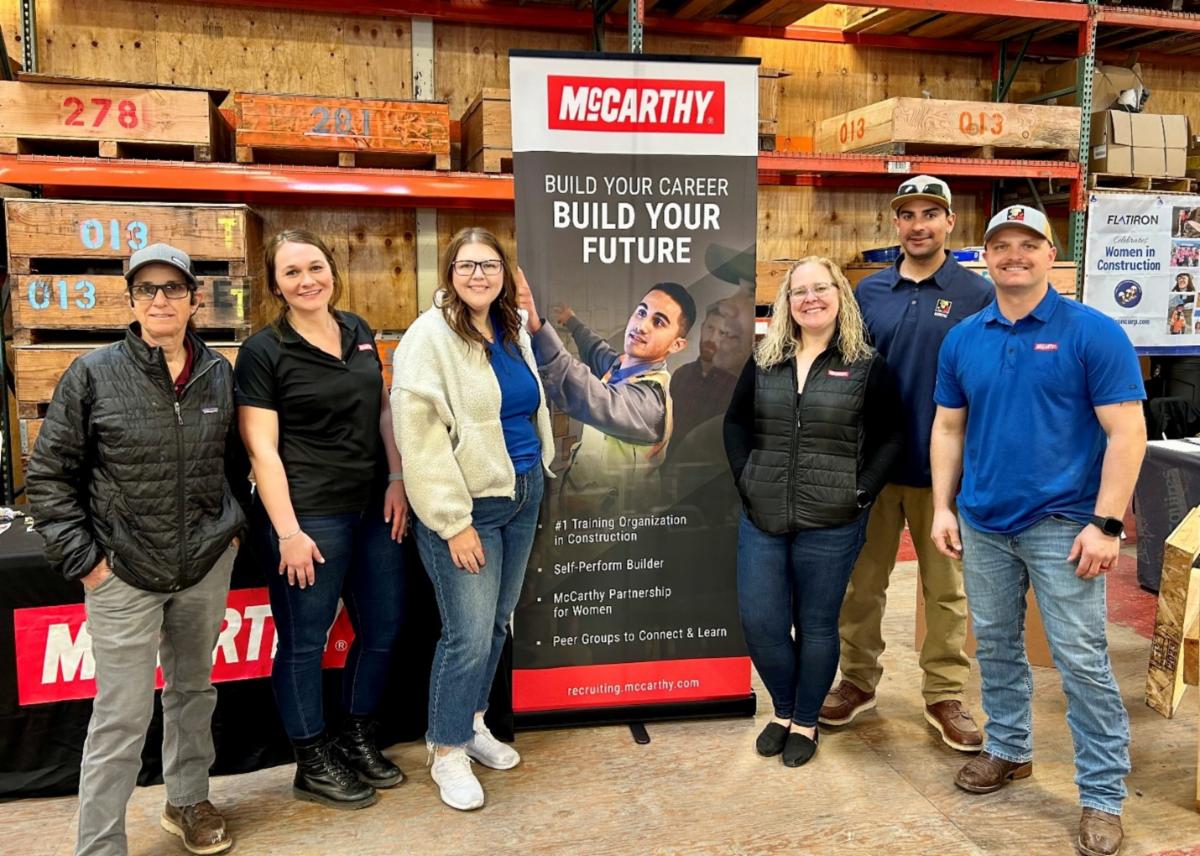 The McCarthy team poses for a photo.