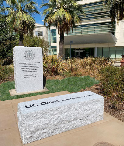 UC Davis Body Donation Program memorial marker