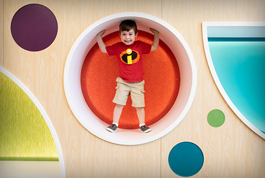 Child in circle 