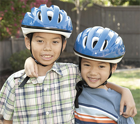 kids with elmets