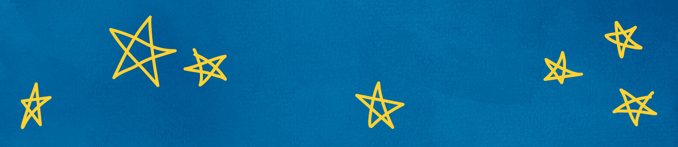Blue background with stars