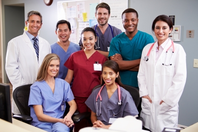 diverse medical team