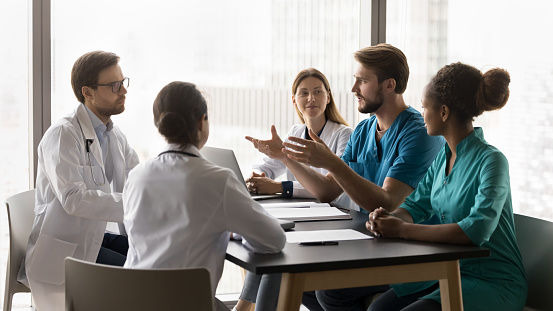 group in a meeting