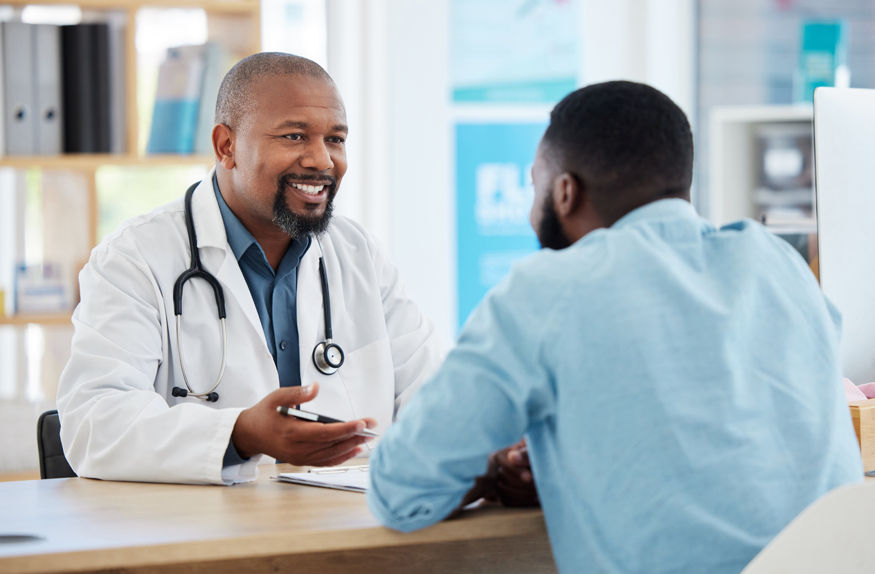 provider advising patient