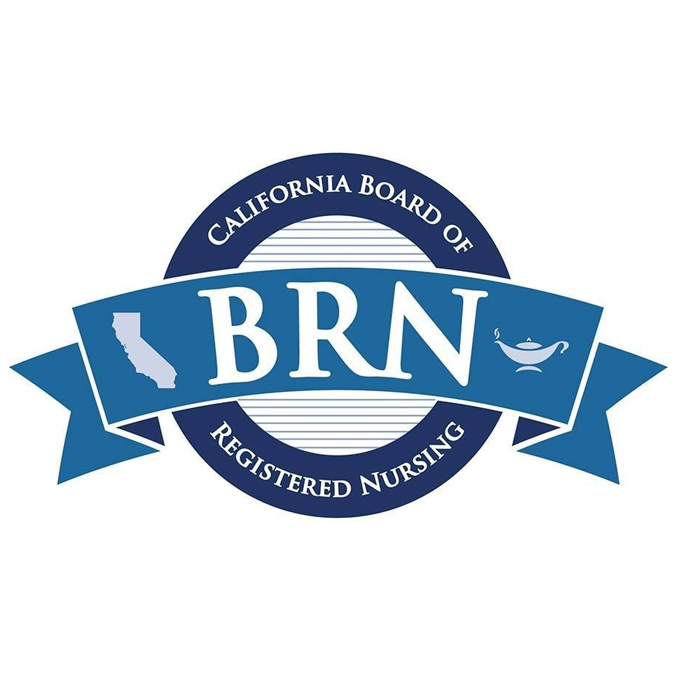 BRN badge: California Board of Registered Nursing