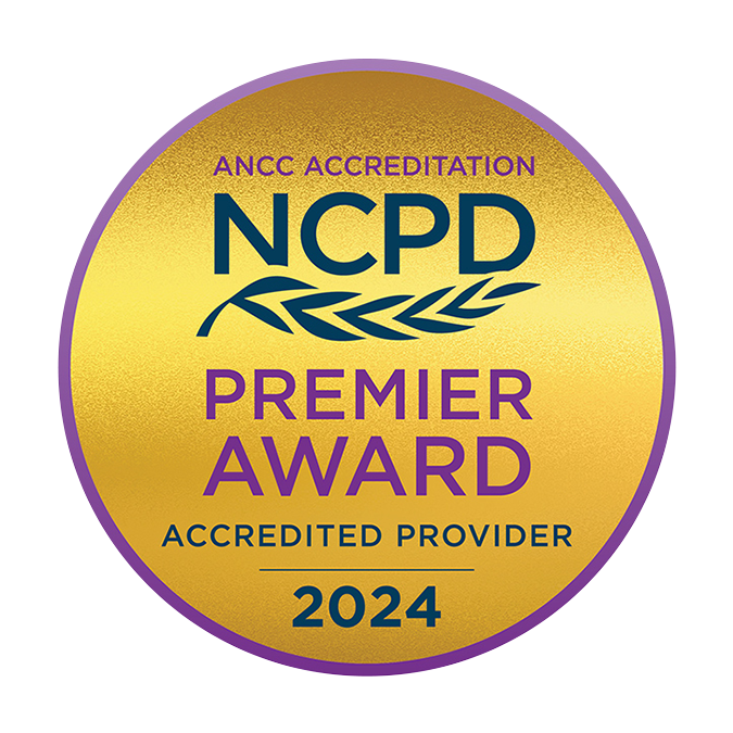 NCPD Premier Award badge: Accredited provider, 2024