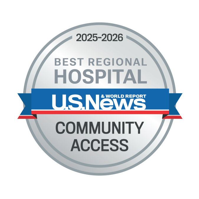 U.S. News Best Regional Hospitals badge: Community access, 2025-26