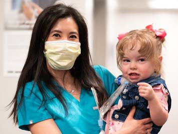 Robyn Huey Lao with Everly