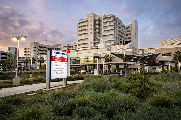 Exterior view of the UC Davis Medical Center