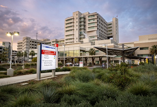 exterior view of the UC Davis medical center