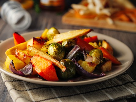 A bowl of sauteed fall vegetables