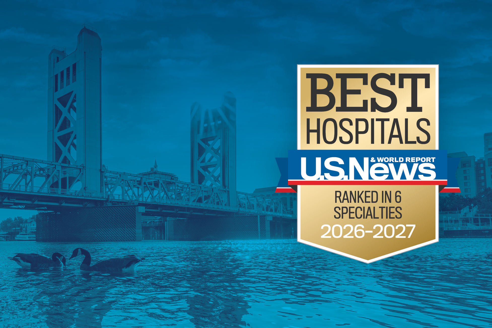 U.S. News & World Report ranked in 6 specialties 2026-2027 badge
