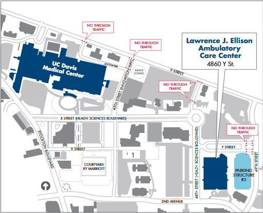 ACC area map highlighting the building on 48th and Y streets.