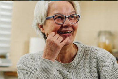 Woman smiling