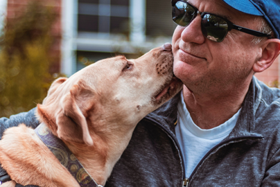 Man with dog