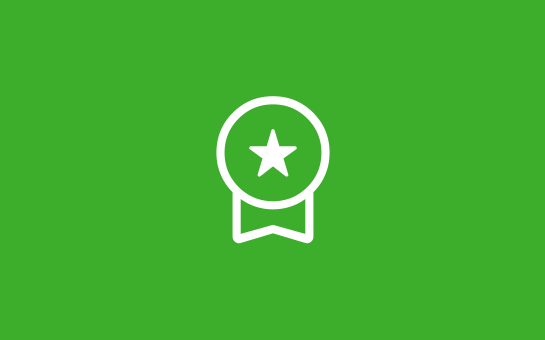 Badge with a star icon