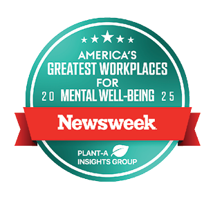 America’s Greatest Workplaces for Mental Well-being 2025 Newsweek badge