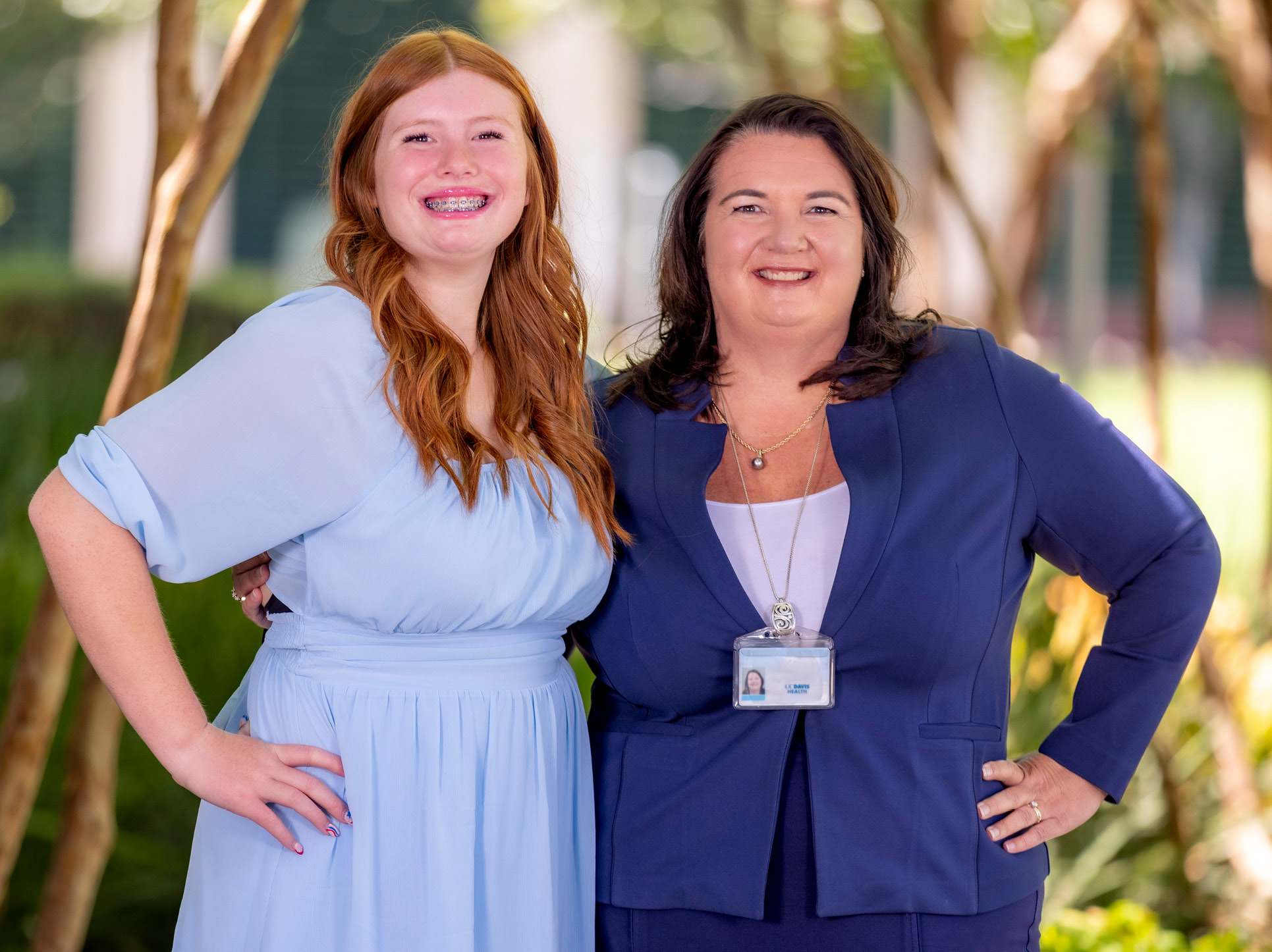 Ann, empleada de UC Davis Health, y su hija Jordyn