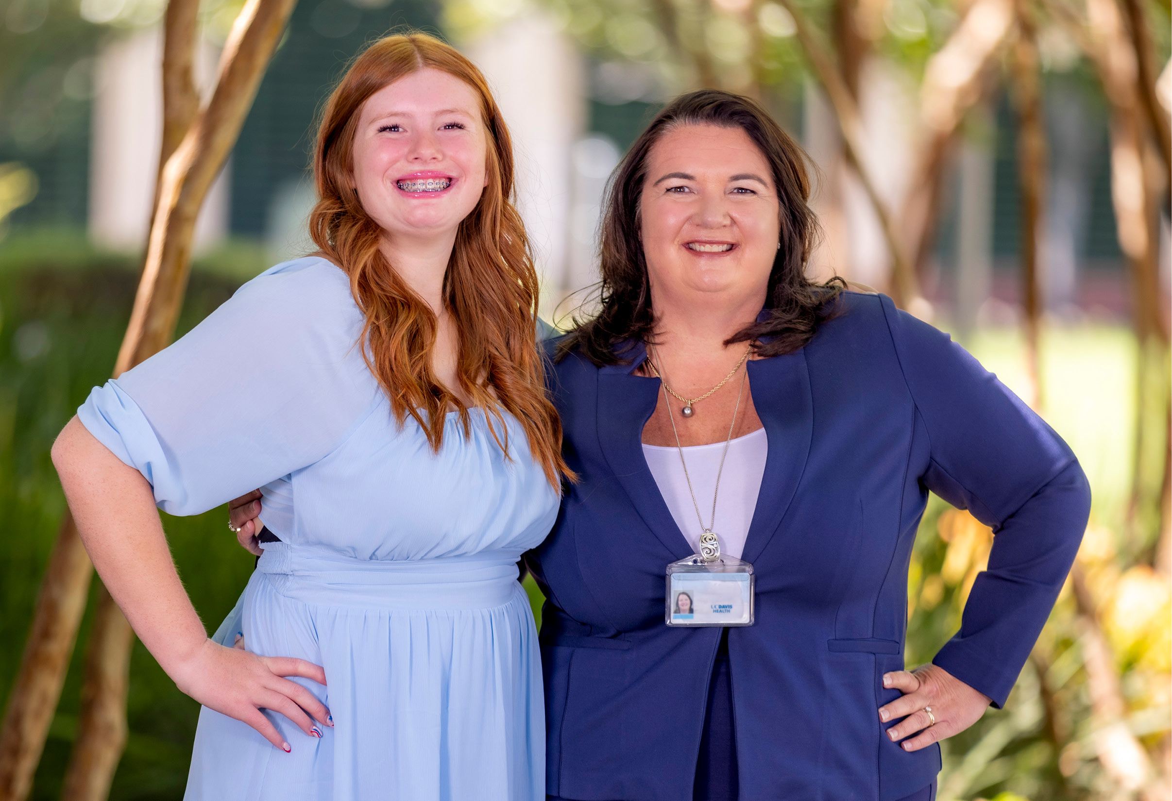 Ann, empleada de UC Davis Health, y su hija Jordyn