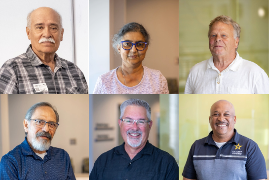 Collage of images from six patients giving testimonials