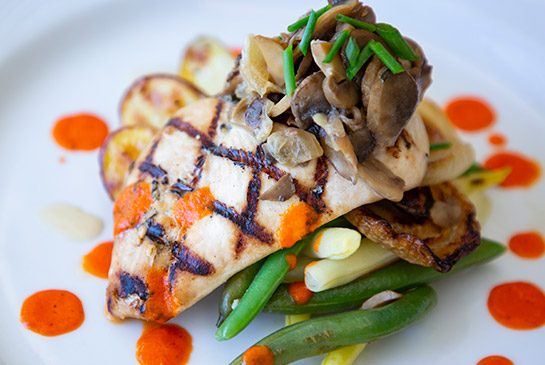 A plated meal from the cafe