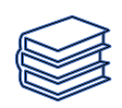 icon depicting a stack of three books