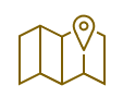 icon depicting a map and a gps point