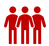 icon depicting three people