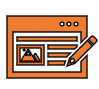 icon depicting a form on a website