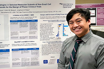 Matthew Lara, former ARC-MD scholar at UC Davis School of Medicine, research poster presentation