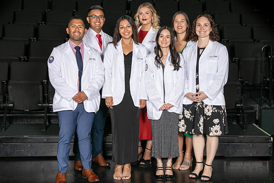 Rural PRIME medical students in white coats