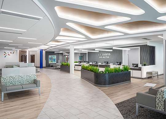 Roseville primary care clinic lobby