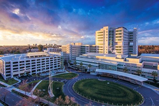 Aerial photo of UC Davis Health Campus