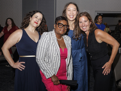 Betty Irene Moore Fellows Veronica Barcelona, Fayron Epps, Kristen Choi and Joan Carpenter celebrate their completion of the three-year fellowship program at Convocation 2025 in Washington, D.C. (c) UC Regents. All rights reserved.