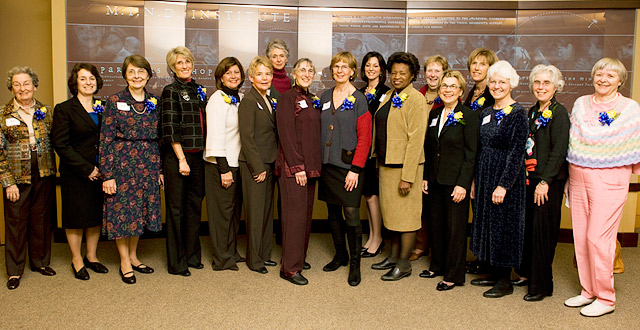 Attending the reception honoring the School of Medicine's Founding Women